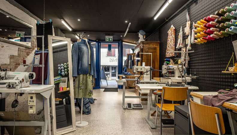 Einblick ins Nähatelier an der Marktgasse 22, Altstätten SG