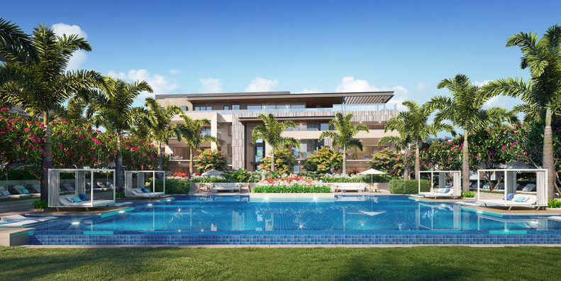 LA RESERVE appartement et penthouses,villas sur golf de mont choisy île Maurice