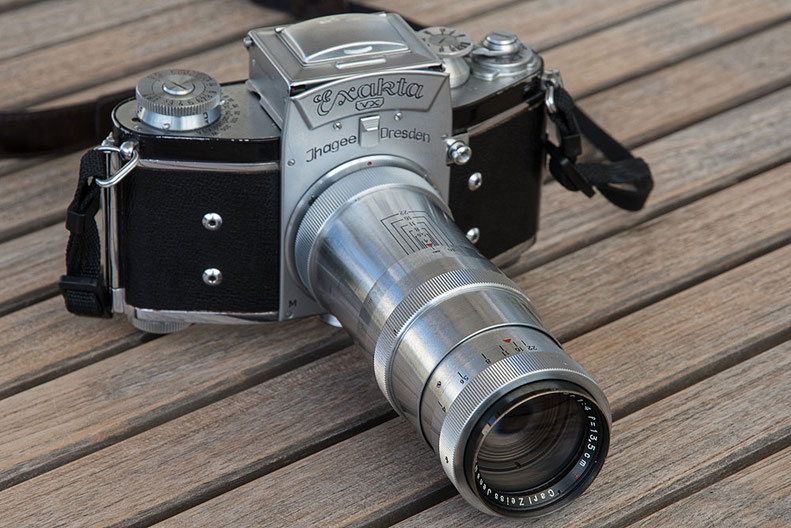 Exakta VX mit Triotar 4/13,5 cm. Foto: bonnescape.de