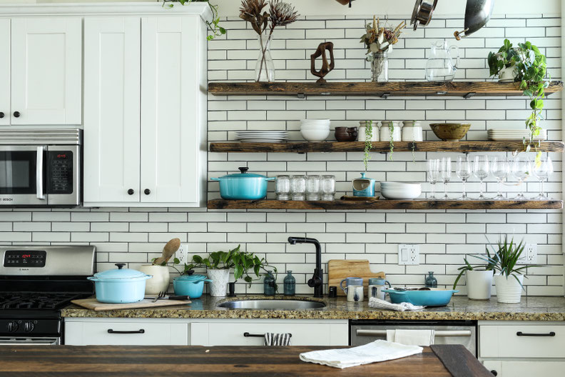 Open Shelving in Kitchen