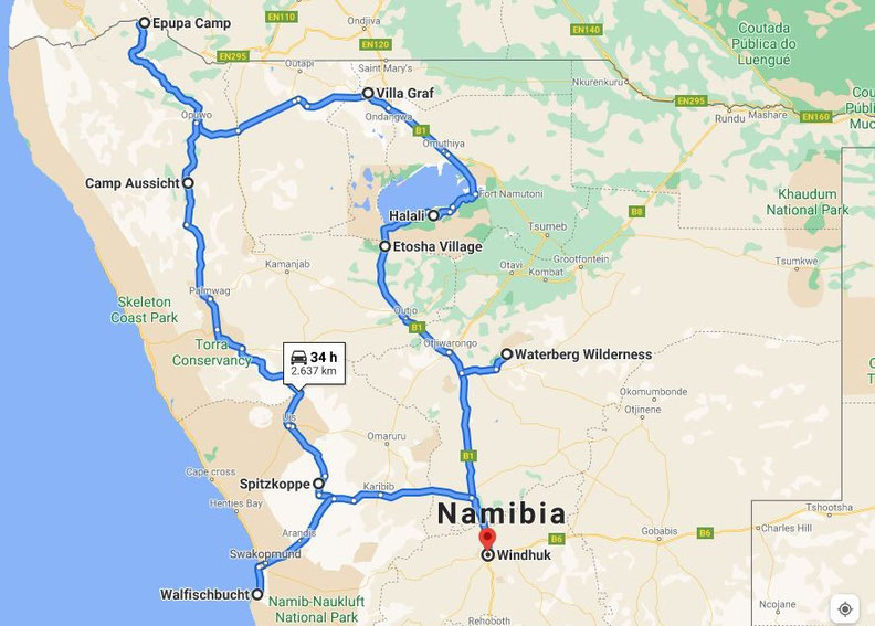 Namibia Rundreise zwei Wochen