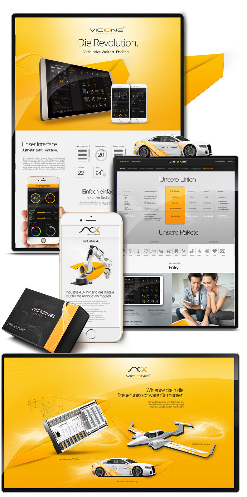VICONE Steuerungssoftware Webseite – Industriedesign und Webentwicklung von Werbeagentur Berlin digitalgrafik24