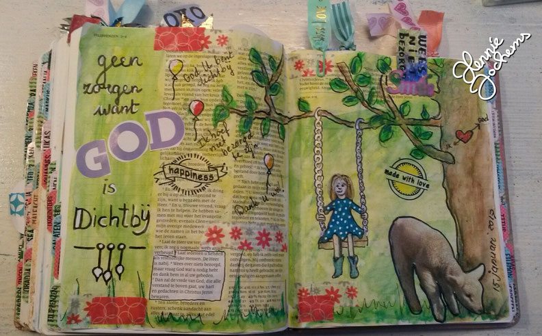 voorbeeld biblejournaling Filippenzen 4