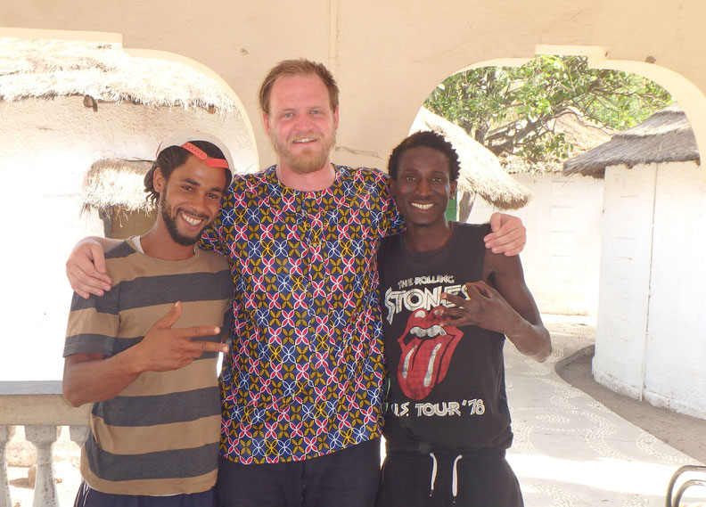 These guys were very happy with Dan's new shirt.