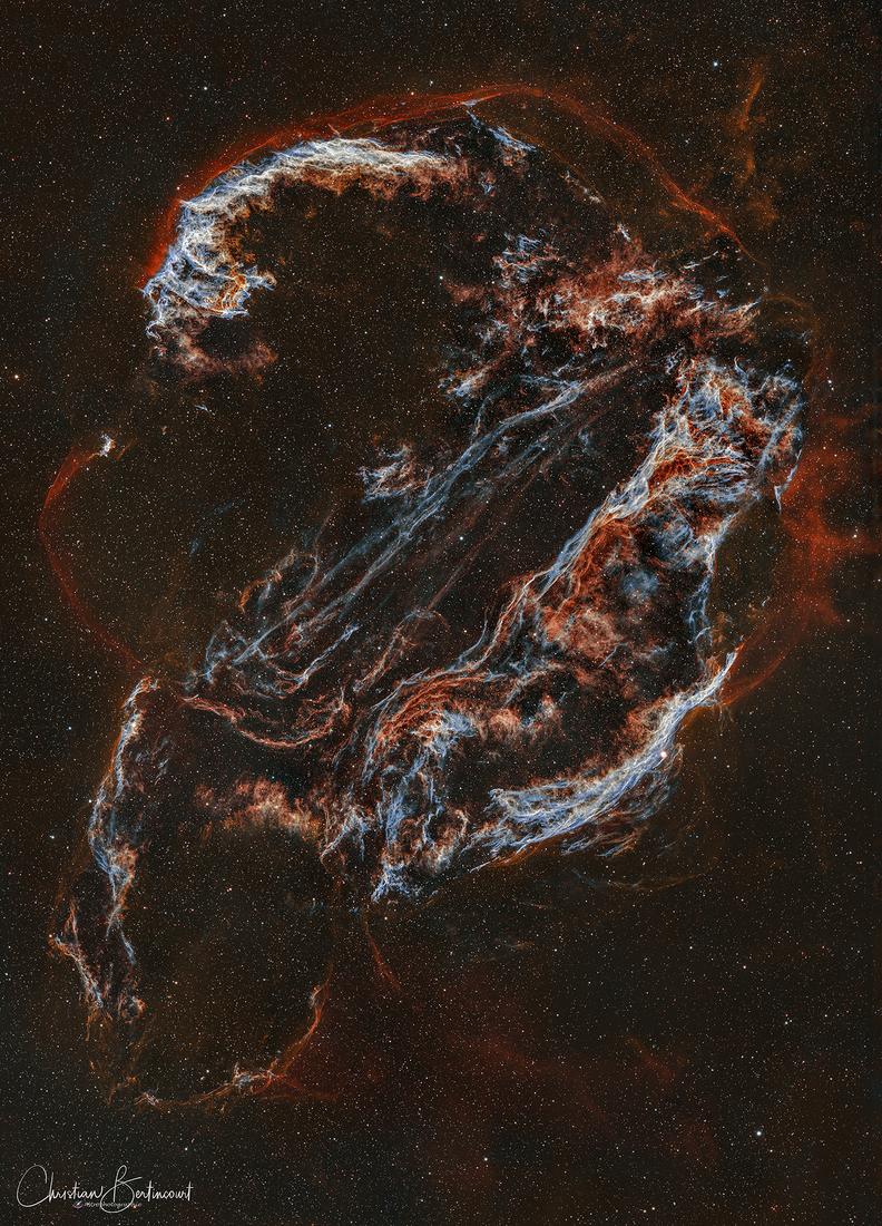 NGC6960, les dentelles du cygne, NGC6990, NGC6992