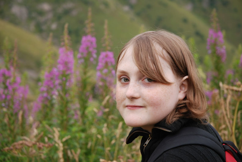 Laurène à La Salette (août 2014)