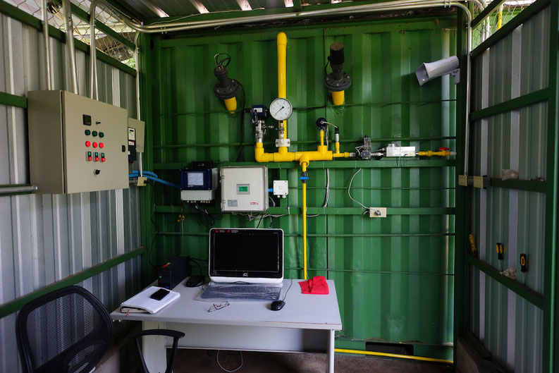 Planta piloto para producción de biogás -Aqualimpia