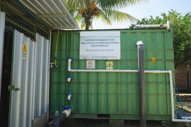 Planta piloto para producción de biogás -Aqualimpia