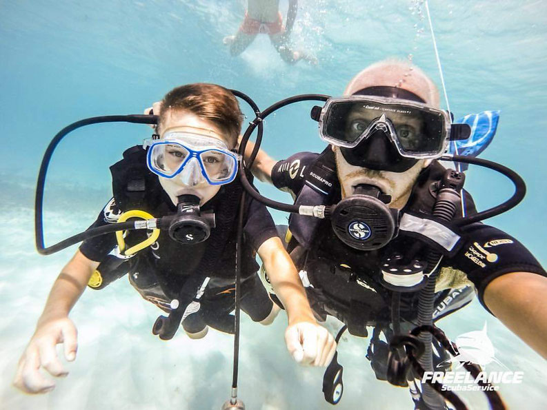 SCUBA diving with kids