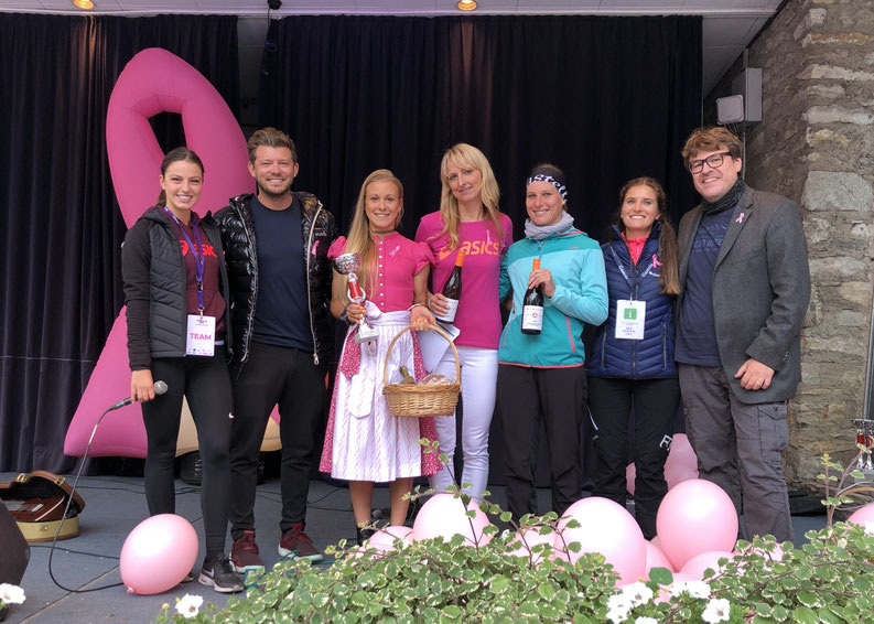 Julia Mayer julivoncs dirndl tracht Bad Gastein pink run 2019 pink ribbon 