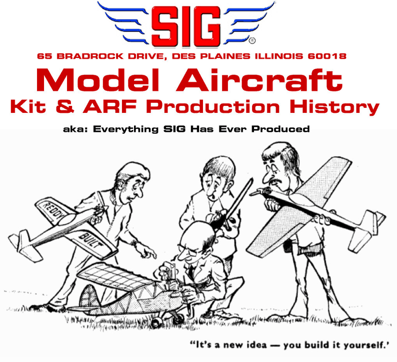 SIG FF Kits SIG's Model Aircraft Kit and ARF History