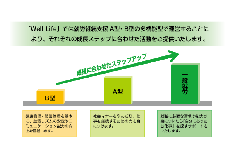 WellLifeのステップアップ