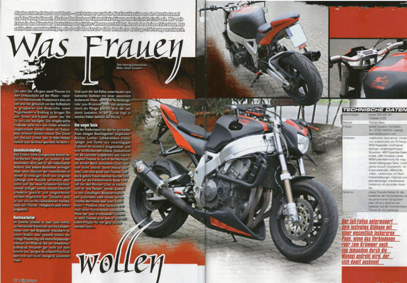 Honda CBR 900 Fireblade SC28 Streetfighter 2Mann Heck Höcker