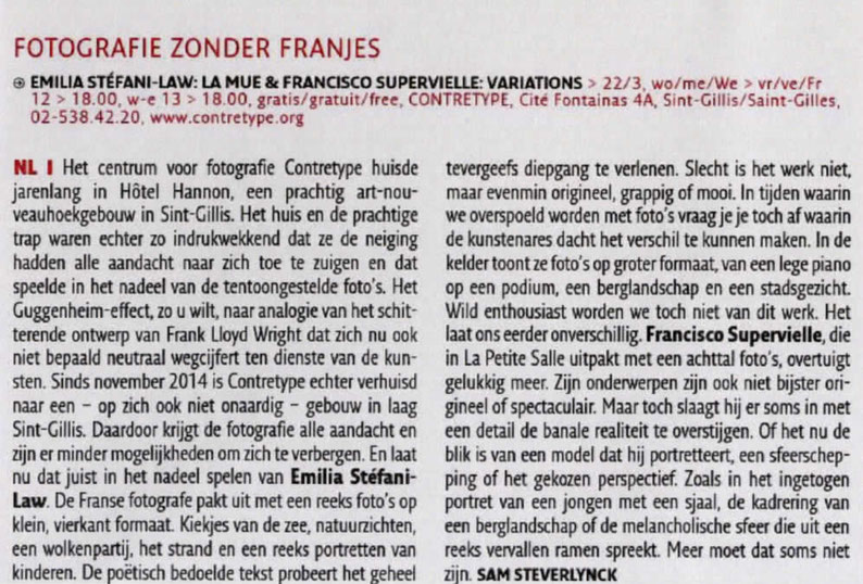 Agenda (Brussel Deze Week) 20/02/2015
