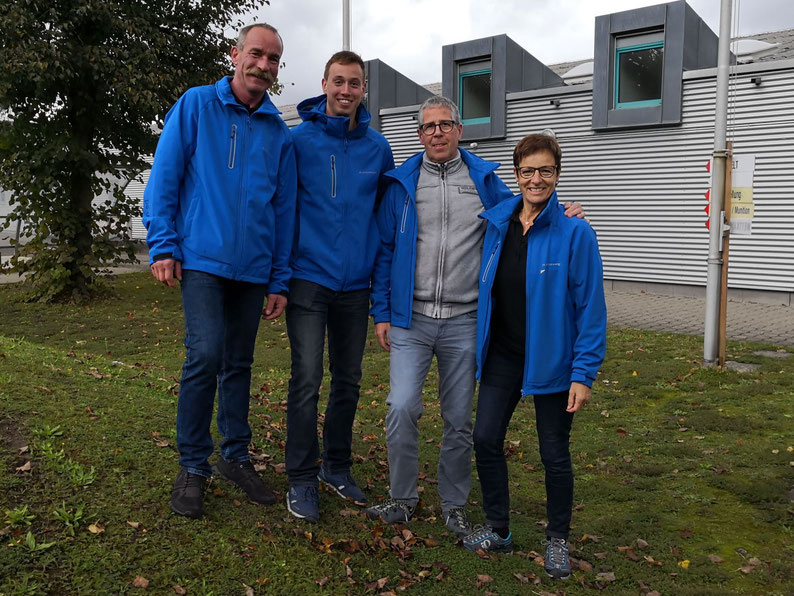 Die Grosswanger Delegation an der SPGM 50m: René Koller, Seppi Meier, René Glanzmann und Anneliese z'Rotz.