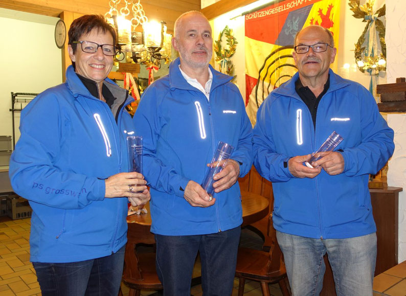 Anneliese Z'Rotz, Beat Suter, Werner Leupi, Pistolensektion Grosswangen