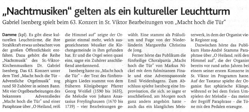 Oldenburgische Volkszeitung, 13.12.2018