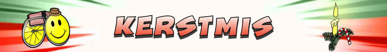 Logo Kerstmis uit de jeugdstrip van Mr Peeves.