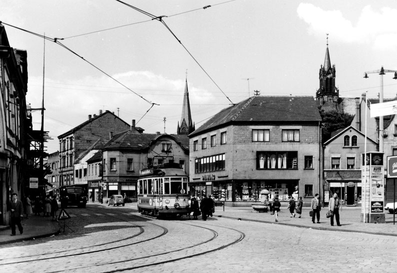 Marktplatz/Saarbrücker Straße 1960er Jahre