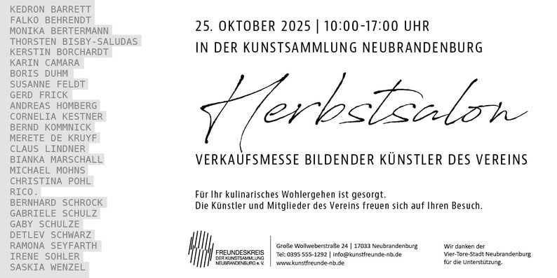 Einladung zum Herbstsalon 