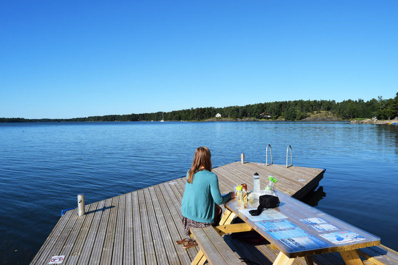 One of Our Short Breaks in Finland - Meal Time before our Kayaking Tour with Natura Viva