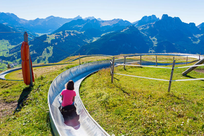 Summer sledding in Switzerland