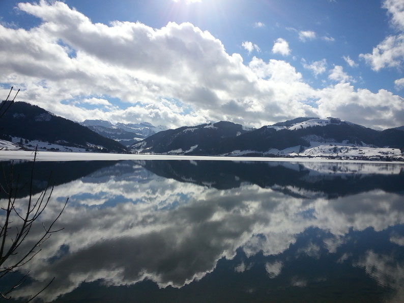 Sihl lake, Switzerland