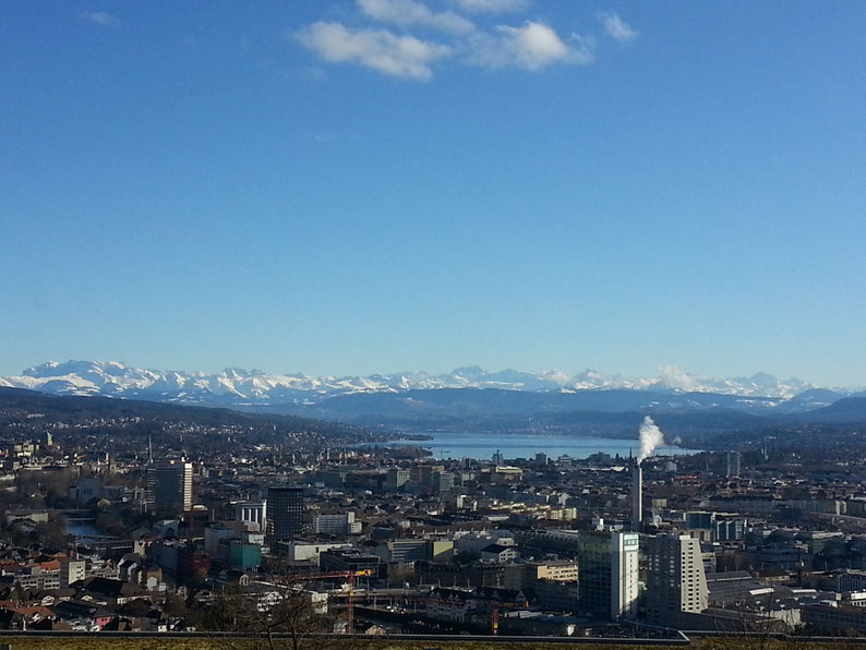 View from the restaurant Waid, Zurich, Switzerland