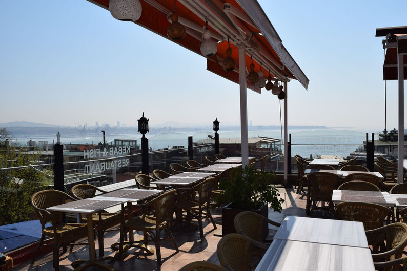 View from a terrace in Istanbul