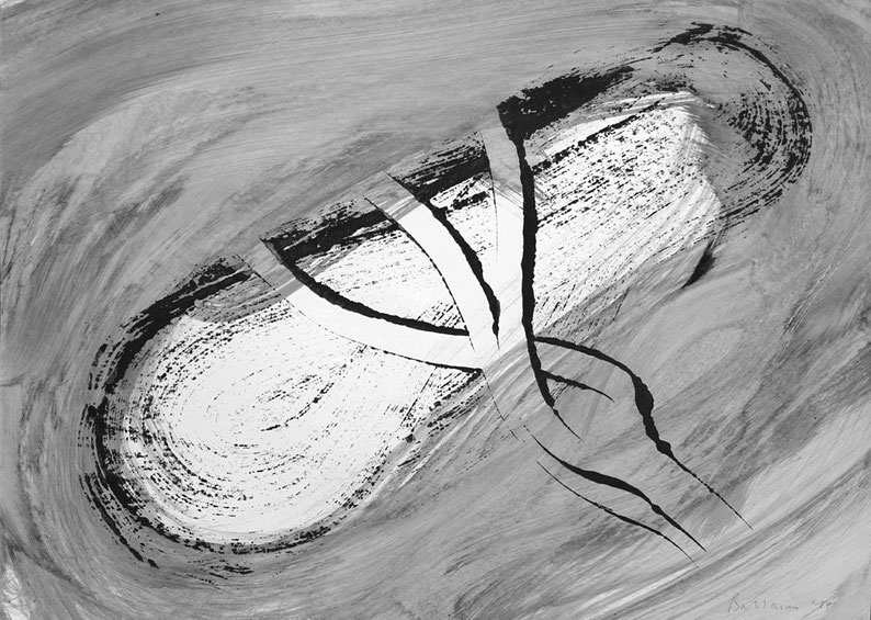 "19-229" - Acrylique/carton fin, 50 x 70 cm, 2019