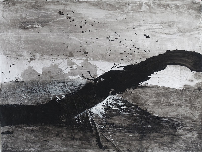 "18-007" - Acryliques sur krafts blancs encollés, 100 x 130 cm, 2018