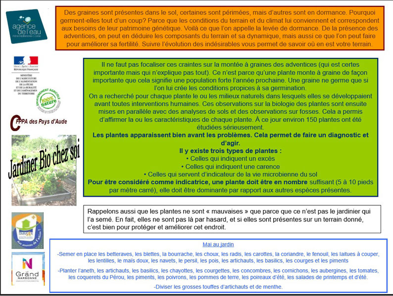 Les plantes bio indicatrices 1