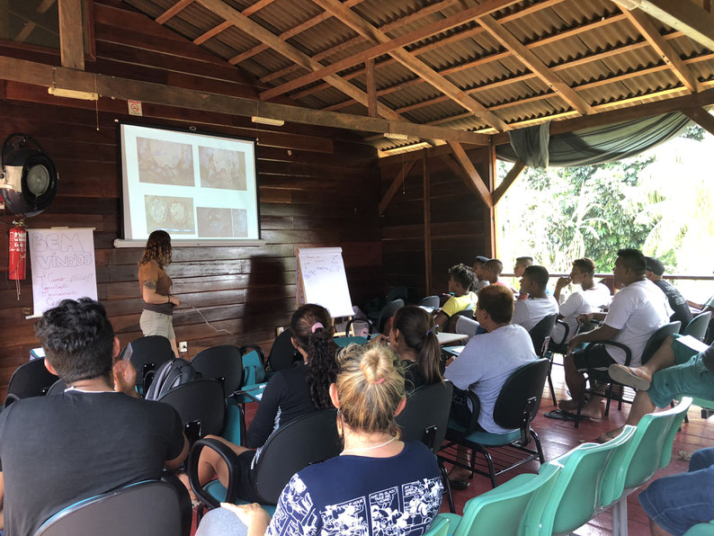 Las iniciativas de base comunitaria son importantes al integrar las necesidades sociales a las metas de conservación. Foto: Archivo Programa de Conservação de Quelônios do Mosaico do Baixo rio Negro.