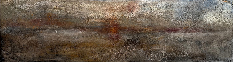 "Syltimpression 1" 2022     40x150 Acryl, Sand auf Leinwand