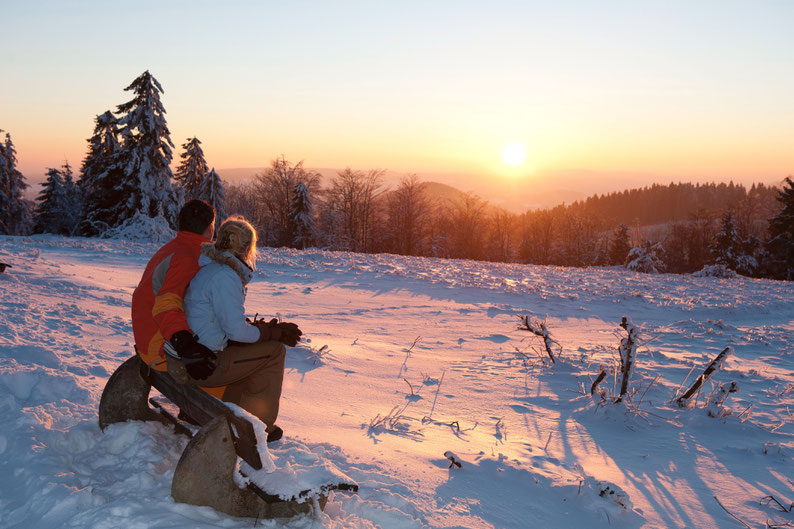 Ein ausgedehnter Spaziergang an der frischen Winterluft über die Höhen des Schmallenberger Sauerlandes tut gut - mit oder ohne Schnee. Foto: djd/Schmallenberger Sauerland/Klaus-Peter Kappest