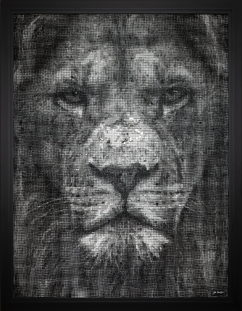 Lion #6 (122x95 cm) Disponible chez PrestaArt Gallery