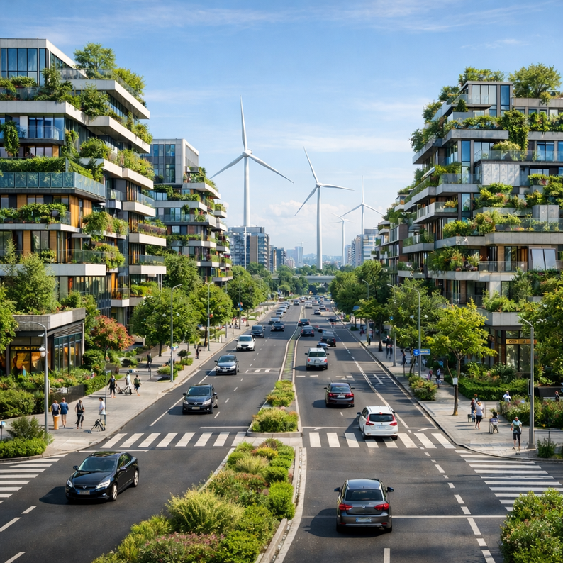 Immeuble végétalisé, les tendances 2024 en architecture, à Carantec près de Morlaix en Bretagne