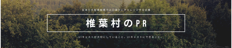 椎葉村のPR