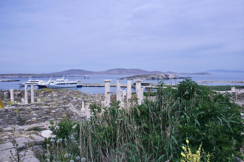 Travel Guide Delos UNESCO island ofpenguinsandelephants of penguins & elephants Greece commercial port
