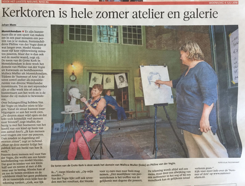 Noordhollands Dagblad 4 juli 2018 door Johan Moes, foto Ella Tilgenkamp