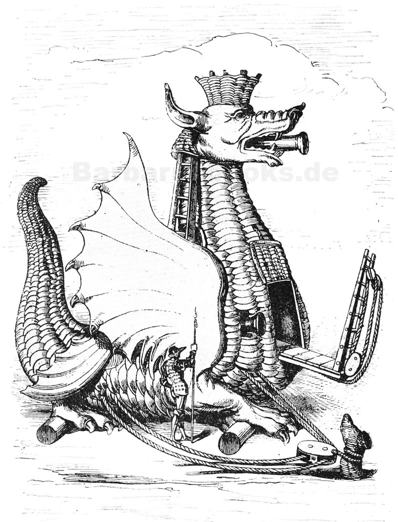 Fantastische Kriegsmaschine, zusammengestellt von Robert Valturio.