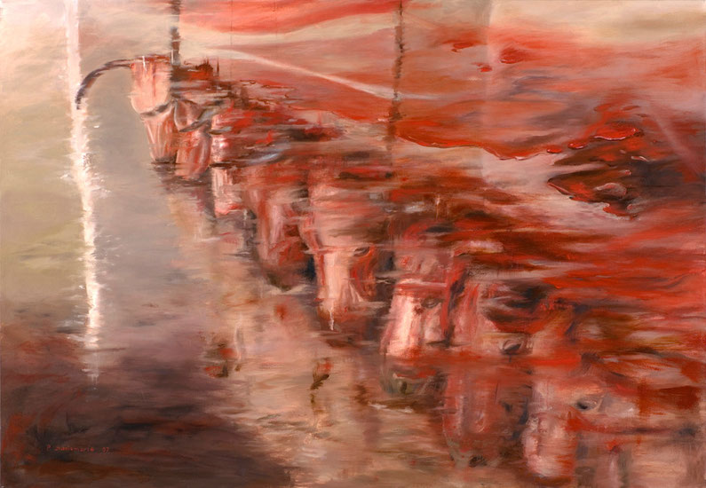 Fluidos 2006. óleo sobre lienzo 80X115 cm