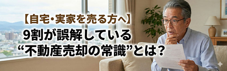 自宅・実家を売る方へ 9割が誤解している”不動産売却の常識”とは?