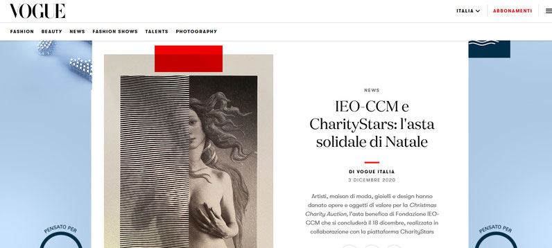 VOGUE | IEO-CCM Foundation - ITALY