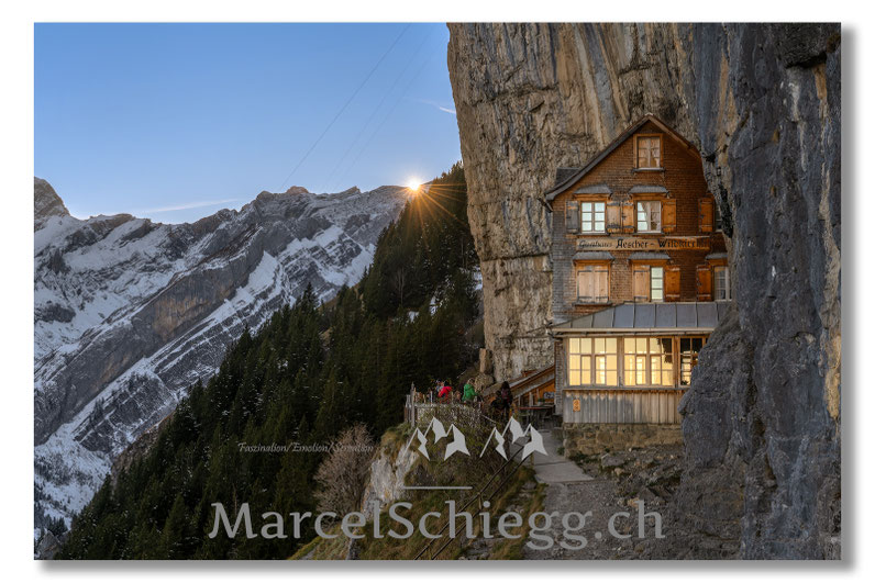Gasthaus Aescher, Acrylglasbild, Alpsteinbilder