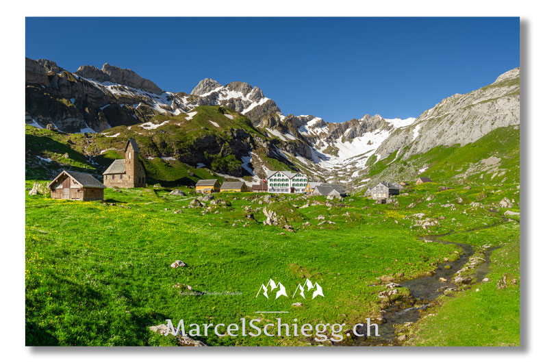 Marcel Schiegg, Fotografie, Leinwandbilder-Meglisalp, Meglisalp, Berggasthaus Meglisalp, Alpstein