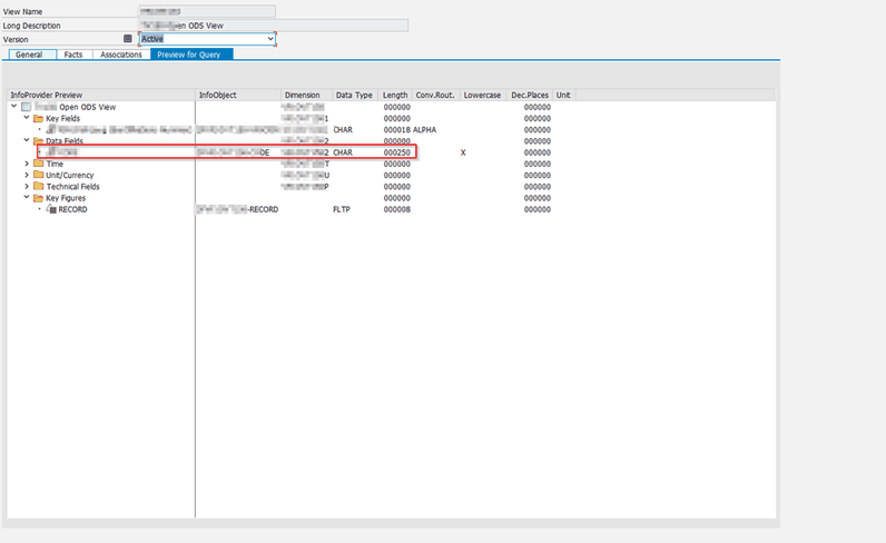 Open ODS View Display Problem