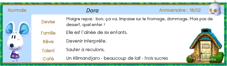 ACNL_Villageois_souris_Dora