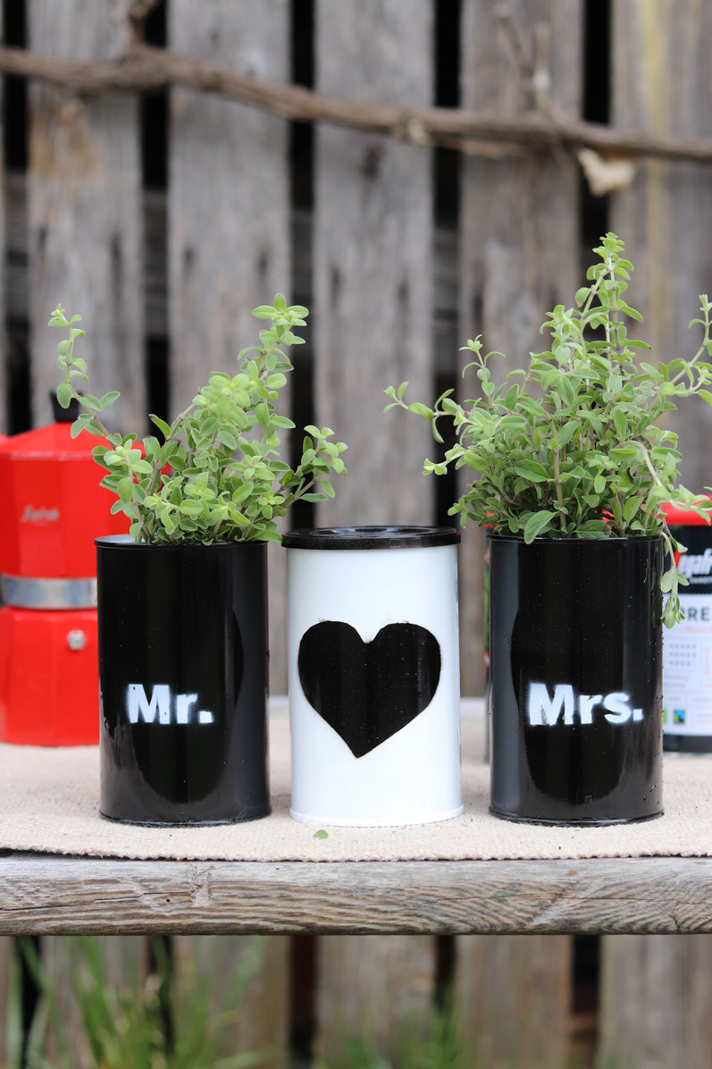 Upcycling aus leeren Kaffeedosen