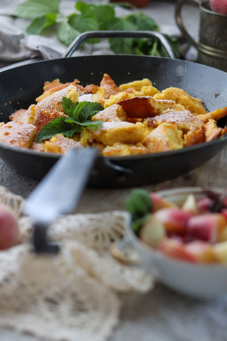 süßer Quarkschmarrn in der Pfanne